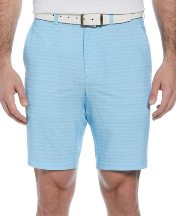 Pga Tour Mens Regular fit Golf Shorts Shorts Size 38 / 8 Blue Plaid