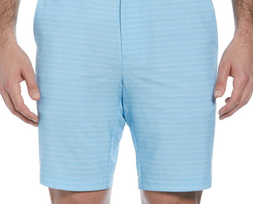 Pga Tour Mens Regular fit Golf Shorts 34 8 Inseam Blue Plaid