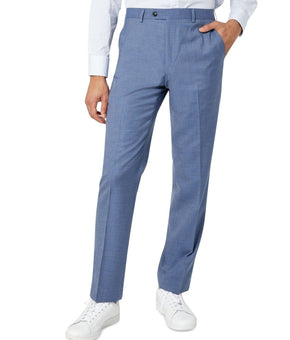 Sean John Mens Classic Fit Flat Front Suit Pants Blue Size 36X32 MSRP $135