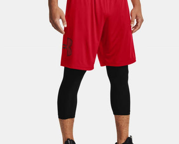 Under Armour 1306443601LG Tech Red Size L Mens Graphic Shorts