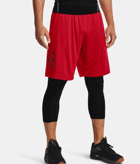 Under Armour 1306443601MD Tech Red Size M Mens Graphic Shorts