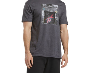 Reebok Men Regular fit Short Sleeve Graphic T-Shirt Shirt XXL Grey Solid