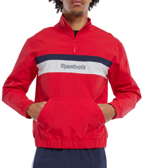 Reebok Mens Regular fit Quarter zip Sweatshirt XXL Red Black White