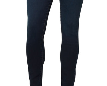 Gloria Vanderbilt Womens Avery Denim Pull On Skinny Jeans Size 6 Dark Blue