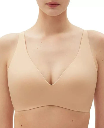 GAP GapBody Everyday Essentials Wireless Bra GPW00355 Beige Size 34D MSRP $43