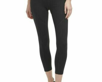 DKNY Womens Multi Stripe High Waist Leggings Black Size S MSRP $60