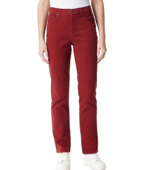 Gloria Vanderbilt Petite Amanda Straight-Leg Jeans, Short Size 14PS Brick Brown