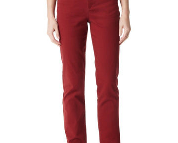 Gloria Vanderbilt Petite Amanda Straight-Leg Jeans, Short Size 14PS Brick Brown