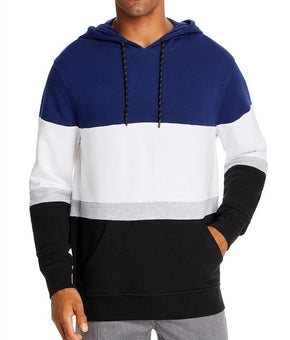 Pacific & Park NAVY Color-Block Hooded Sweatshirt, US Size L