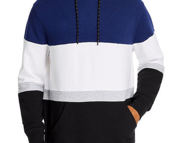 Pacific & Park NAVY Color-Block Hooded Sweatshirt, US Size L