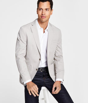 Bar Iii Men's Slim-fit Lt Beige Blazer Size 42L