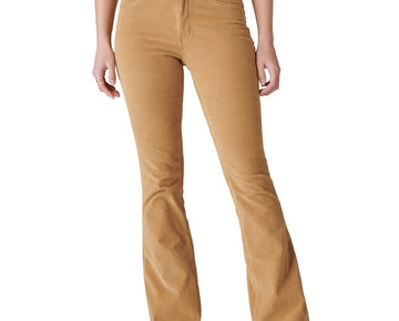 Lucky Brand Women's High Rise Corduroy Stevie Flare Pants Light Brown Size 20/35
