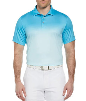 PGA TOUR Men's Ombr? Short Sleeve Performance Polo Shirt BLUE Size XXL MSRP $62