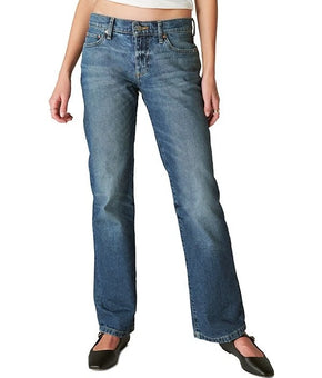 Lucky Brand Women's Knd Easy Rider Boot Denim Pants Blue Size 2/26 MSRP $99