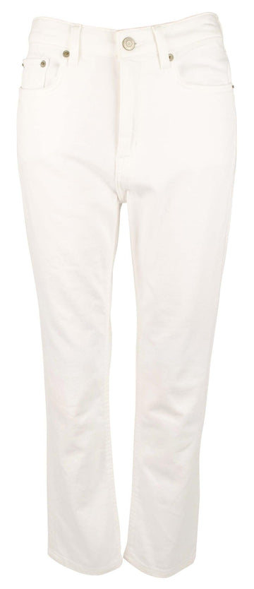 LAUREN Ralph Lauren High-Rise Straight Ankle Jean White Wash Size 16 28 MSRP$115