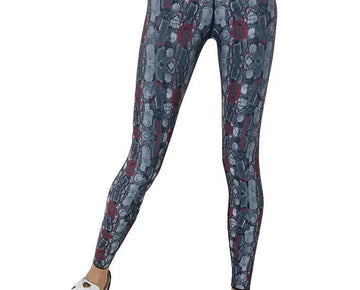 COR BY ULTRACOR Women's Boa Pattern Leggings Gray Size S MSRP $118