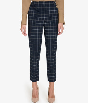 Tommy Hilfiger Women's Sloane Mid-Rise Ankle Pants Navy Size 4 MSRP $99