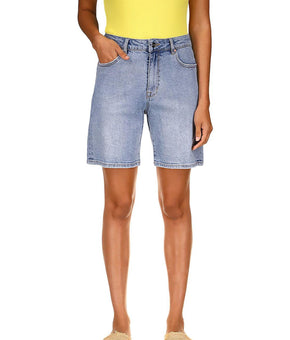 Sanctuary Womens Distressed Bermuda Denim Shorts Blue Size 30