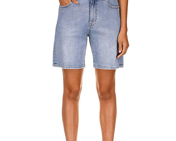 Sanctuary Womens Distressed Bermuda Denim Shorts Blue Size 30