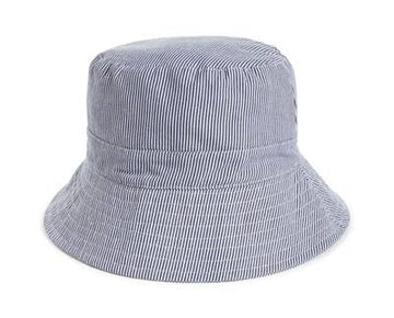 Club Room Men's Striped Bucket Hat Dark Blue OSFA