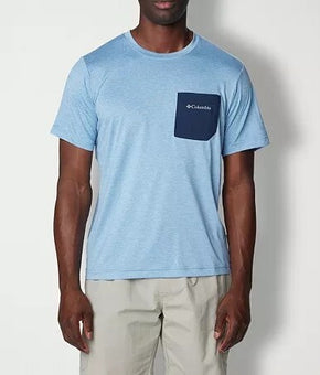 Columbia Men's Hike Novelty Performance Crewneck T-Shirt Blue Size L MSRP $45