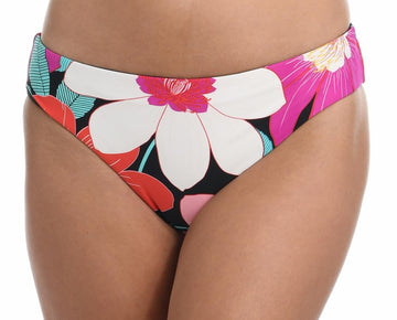 La Blanca Womens Floral Reversible Swim Bottom Pink Size 16