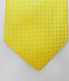 Bloomingdale's Mens Silk Tie Yellow MSRP $59