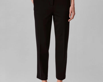 Calvin Klein Women's Ponte Cropped Straight-Leg Pants Black Size XS MSRP $89