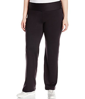 Champion Women's Plus-Size SmoothTec Semi-Fit Pant, Black, 1X