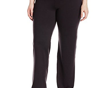 Champion Women's Plus-Size SmoothTec Semi-Fit Pant, Black, 1X
