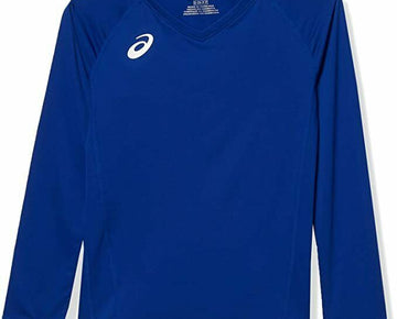 ASICS Youth Spin Serve Volleyball Jersey top Royal Blue Size S MSRP $40