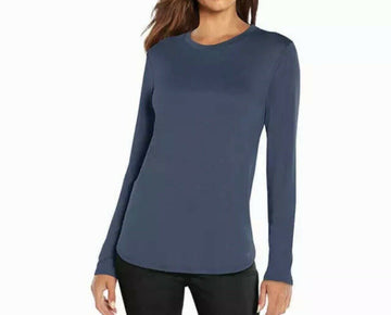 Banana Republic Womens Long Sleeve Crewneck Top blue Size XL
