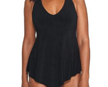 Magicsuit Solid Taylor Underwire Tankini Top Size 10DD Cups Swimsuit Black