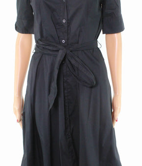 Ralph Lauren Women's Dress Petite Shirt Collar Size 2P MSRP $145 Black