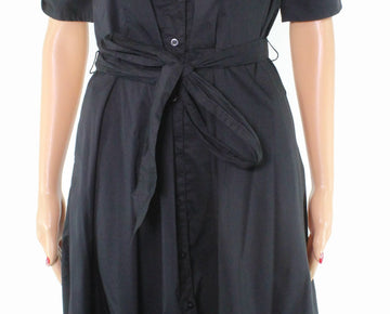 Ralph Lauren Women's Dress Petite Shirt Collar Size 2P MSRP $145 Black