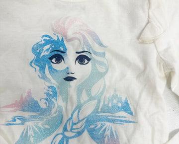 Disney ELSA Long Sleeves TEE Ivory Size 4