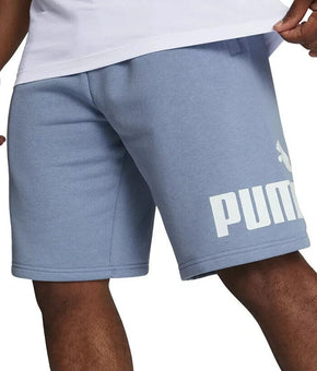 Puma Men's Regular-Fit Big Logo-Print Fleece 10" Shorts BLUE Size L MSRP $35