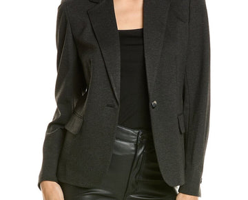 Anne Klein womens Notch Lapel Jacket, Size 16, Grey MSRP $139