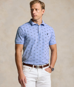 Polo Ralph Lauren Men Regular fit Short Sleeve Polo Shirt XXL Blue Solid Stretch