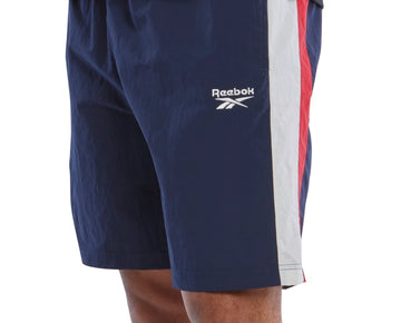 Reebok Mens Regular fit Casual Crinkle Shorts XL / 9 Blue Solid