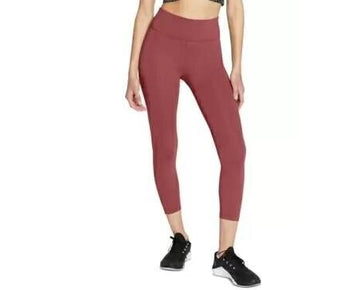 NIKE One Women Plus Size Cropped Leggings Brick Brown Size 3X MSRP $50