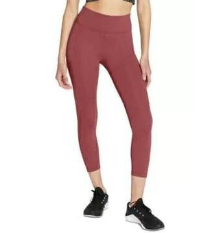 NIKE One Women Plus Size Cropped Leggings Brick Brown Size 2X MSRP $50