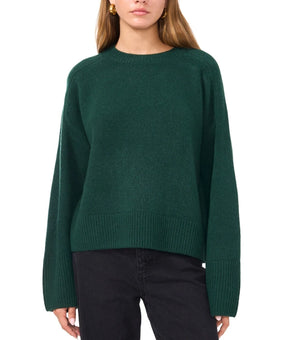 1.STATE Women's Crew Neck Raglan Wide-Sleeve Sweater Green Size L MSRP $79