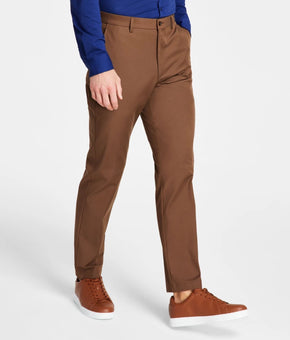 Michael Kors Men's Classic Fit Performance Fall Dress Pants Brown Size 34x32 $95
