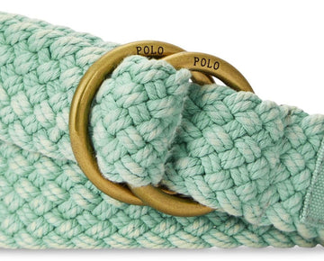Polo Ralph Lauren Men's Braided Cotton Belt - Faded Mint