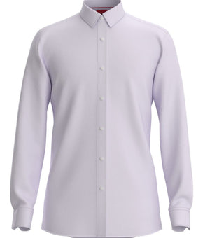 HUGO BOSS Men's Cotton Slim Fit Button Down Dress Shirt Purple Size 15.5