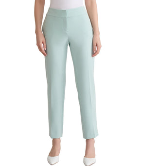 Kasper Women's Ava Straight Leg Pant Sea Glass Green Petite Size 12P MSRP $79