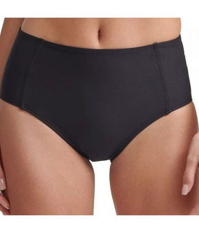 Dkny Women's Seahigh Waist Bikini Bottoms Swimsuit Black Size 2XL