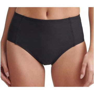 Dkny Women's Seahigh Waist Bikini Bottoms Swimsuit Black Size 2XL