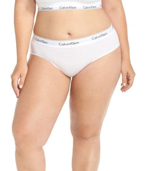 CALVIN KLEIN Intimates White Elastic Band Solid Everyday Hipster Size XXXL
